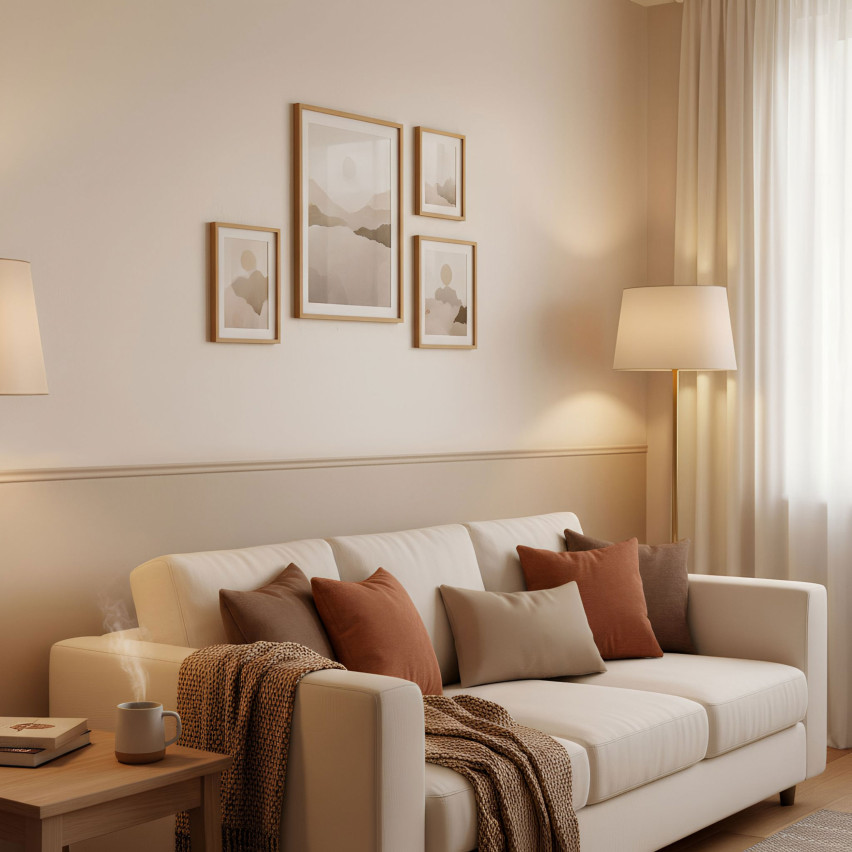 PVC ukončovacia a ochranná lišta na hrany, samolepiaca béžová 10/10 5m