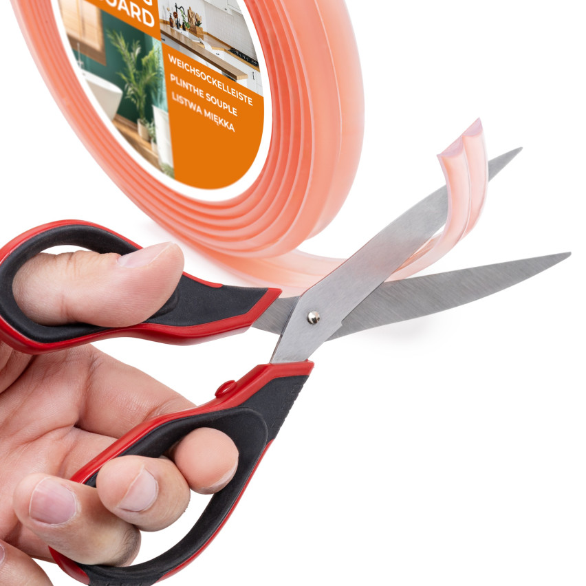 PVC těsnicí a ochranné pásky na hrany, samolepicí, průhledné 10/10 5m