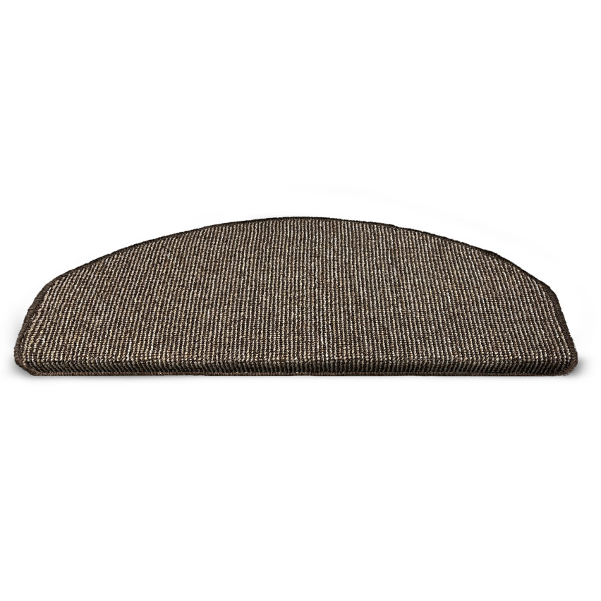 Zelfklevend trapkleed, antislip half-rond, 65x28 cm, trapmat, bruin