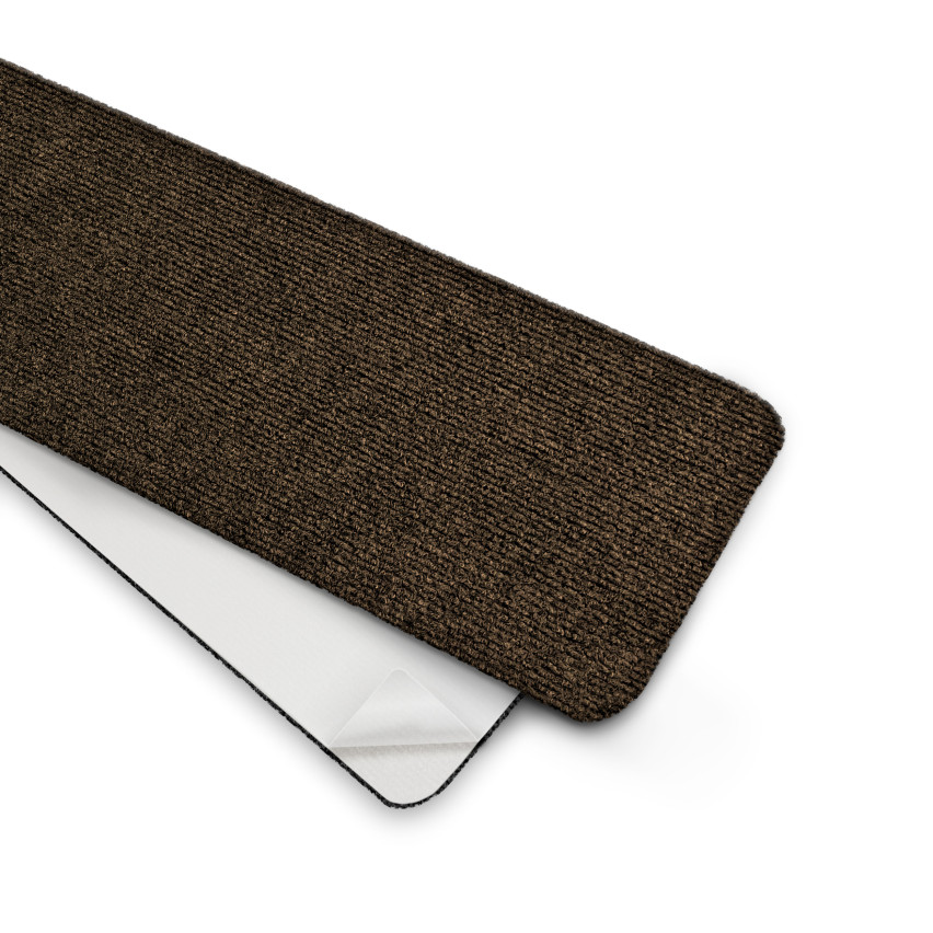 Zelfklevend trapkleed, antislip recht 76x20 cm, trapmat, bruin