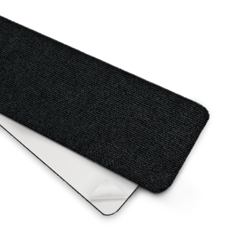 Zelfklevend trapkleed, antislip recht 76x20 cm, trapmat, zwart