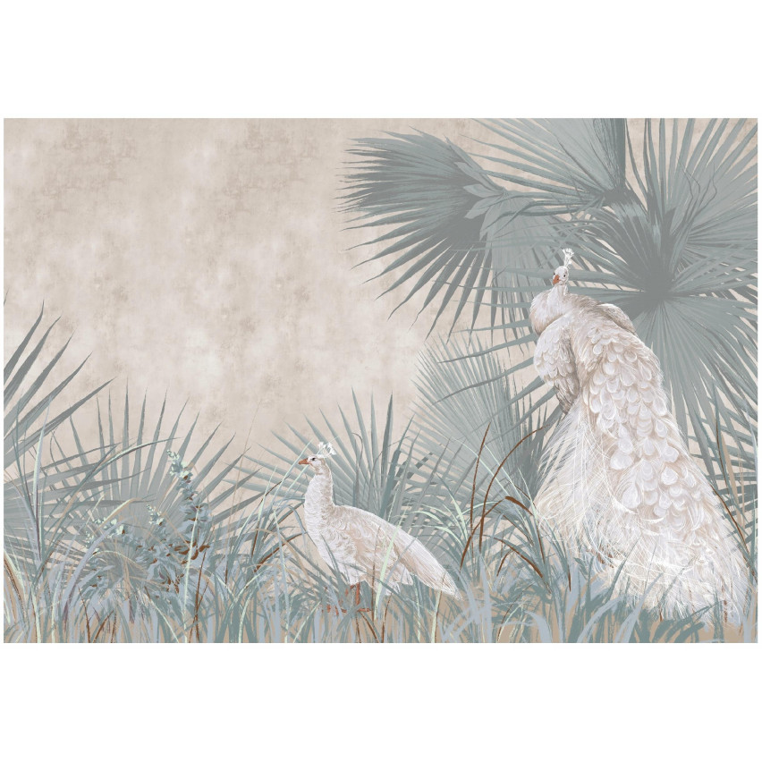 FOTOTAPET ĽUDSKÉ LISTY NA BETÓNOVÝCH PÍSNIČKÁCH PRE SÍDLISKO OBÝVACIA IZBA TAPE 200x140