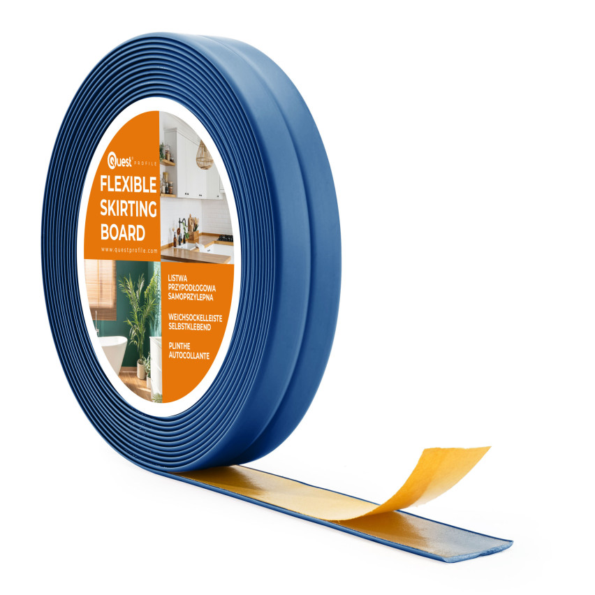 Самоклеюча PVC декоративна лінія синя 10/10 5 м