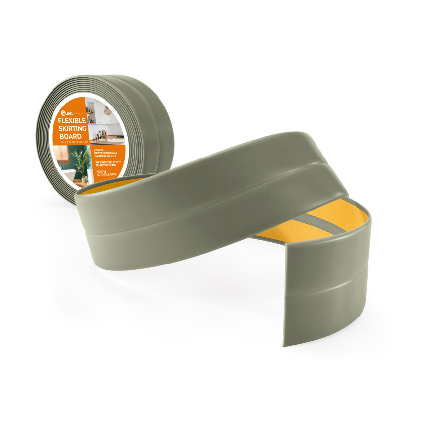 PVC apdailos juosta lipni, elastinga, minkšta dekoratyvinė juosta, alyvuogių žalia