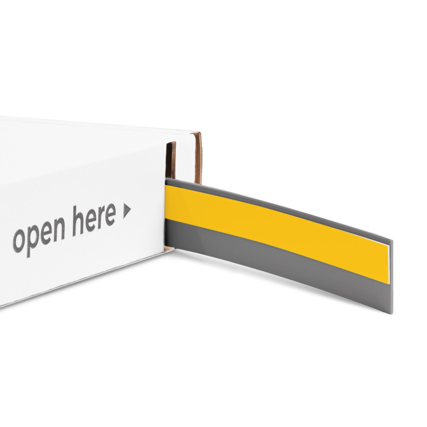 Krycí lišta na okno, samolepicí, antracit