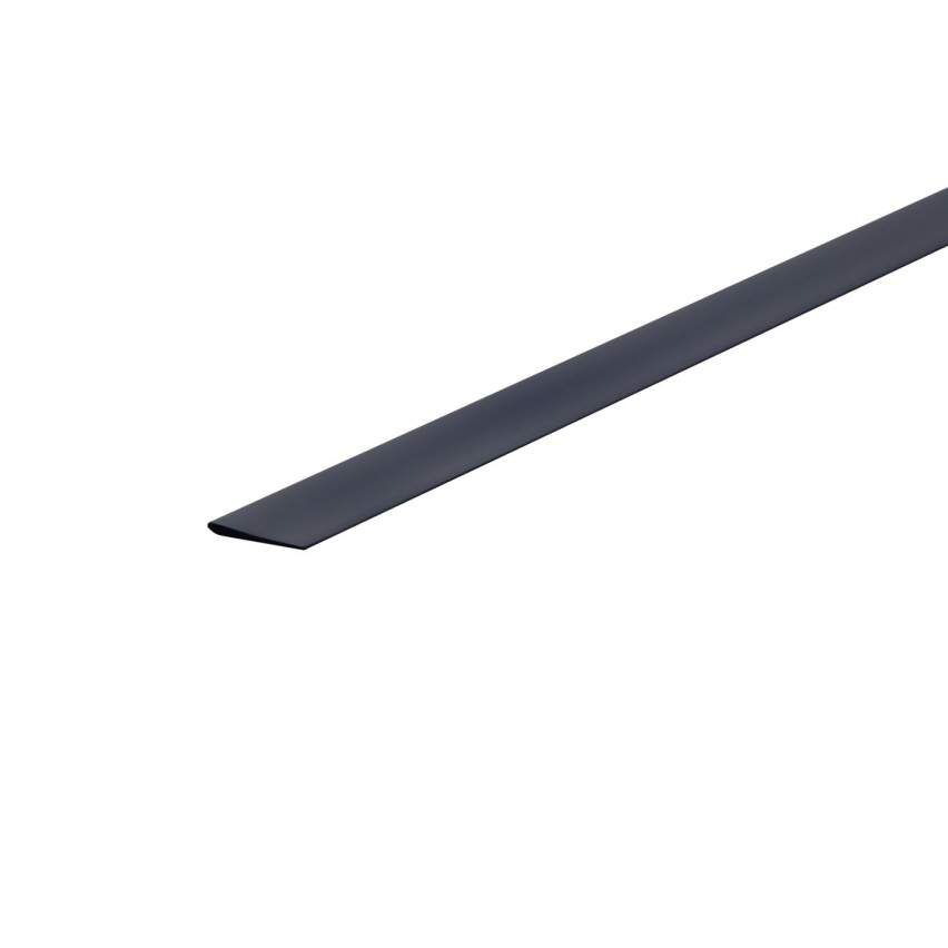 Listwa montażowa PVC ścienna, łączenie wykładziny ze ścianą, czarny, nero