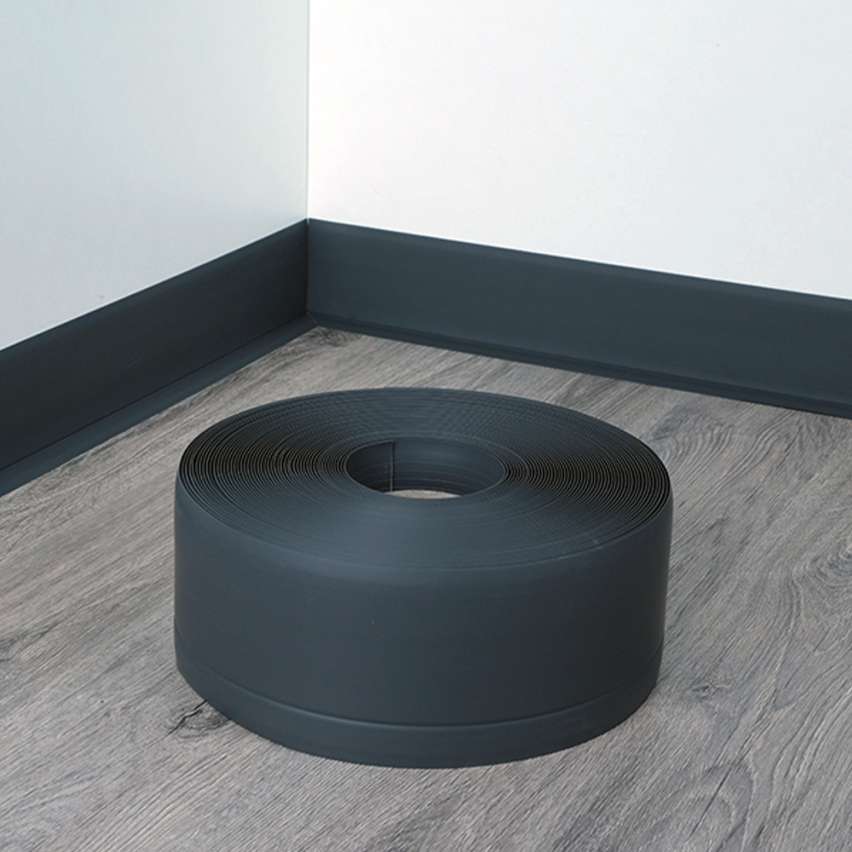 PVC 70x20mm skirting board dark grey