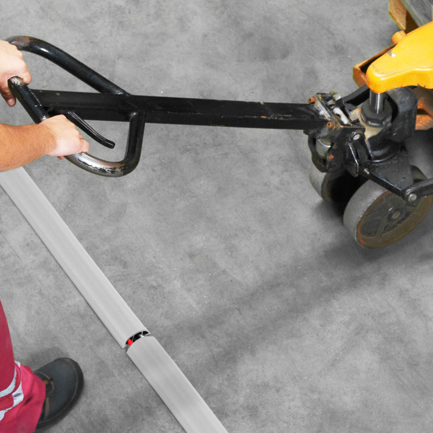 Samolepicí PVC kabelová lišta - 200 cm, půlkruhová, béžová