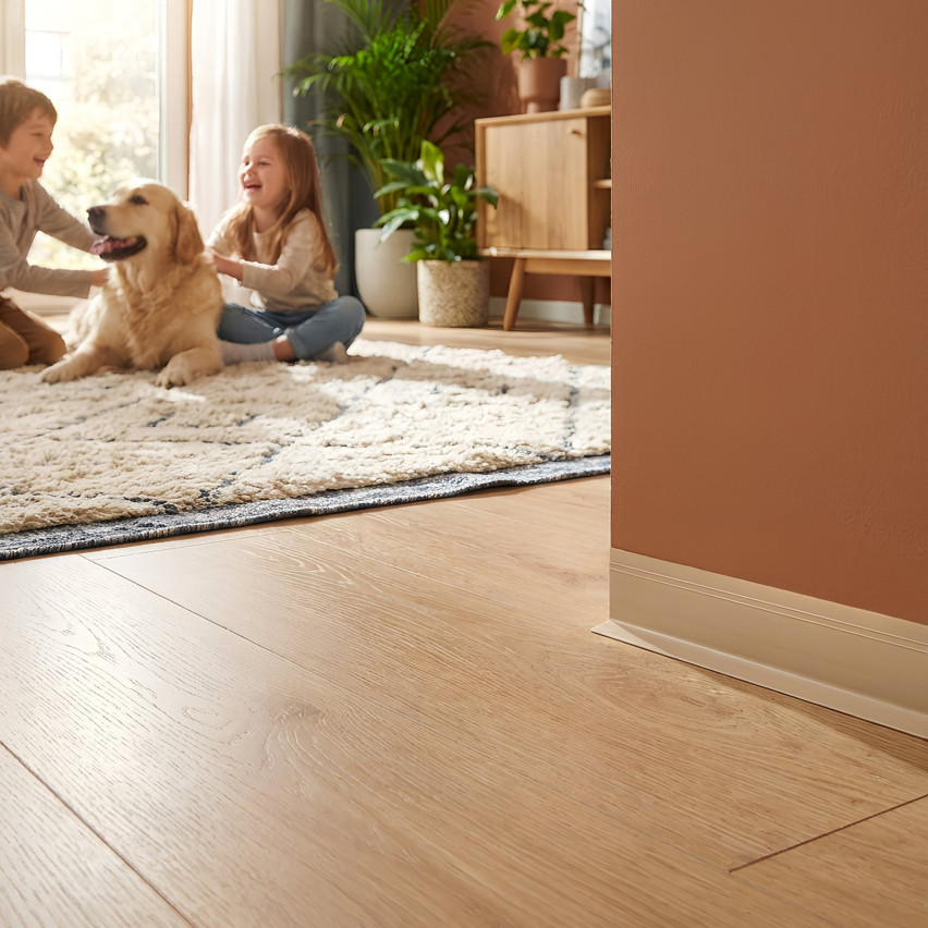 Αυτοκόλλητο σοβατεπί PVC, εύκαμπτο διακοσμητικό προφίλ DEKOR, άμμος