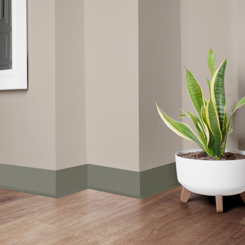 Samolepiaca lišta z PVC, 70x20 mm, olivová