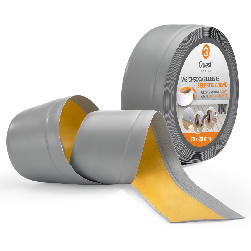 Skirting Board Self-Adhesive PVC 70x20mm Grey