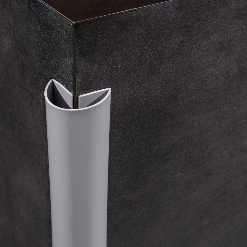 Vícefunkční PVC lišta 6in1 – samolepicí dokončovací panel, hnědá