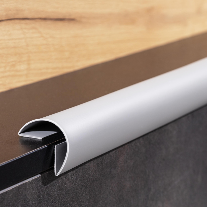 Vícefunkční PVC lišta 6in1 – samolepicí dokončovací panel, tmavě šedá