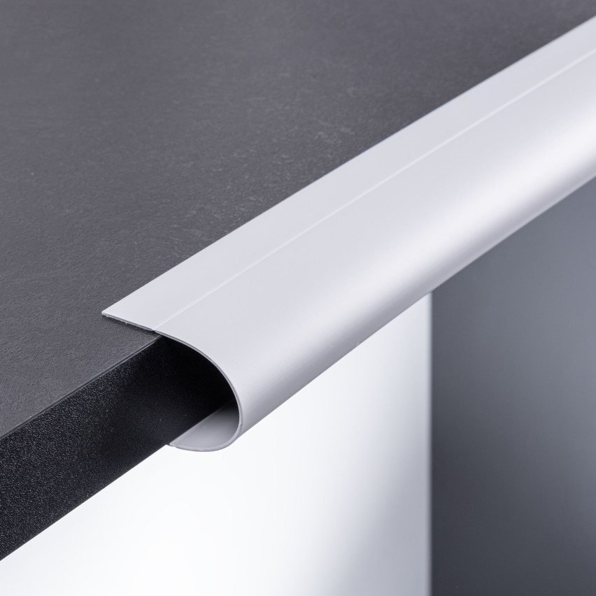 Battiscopa di finitura W1 in PVC 6 in 1 autoadesivo, coprente, battiscopa flessibile per pavimenti e pareti, nero