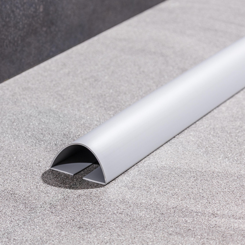 Vícefunkční PVC lišta 6in1 – samolepicí dokončovací panel, tmavě šedá