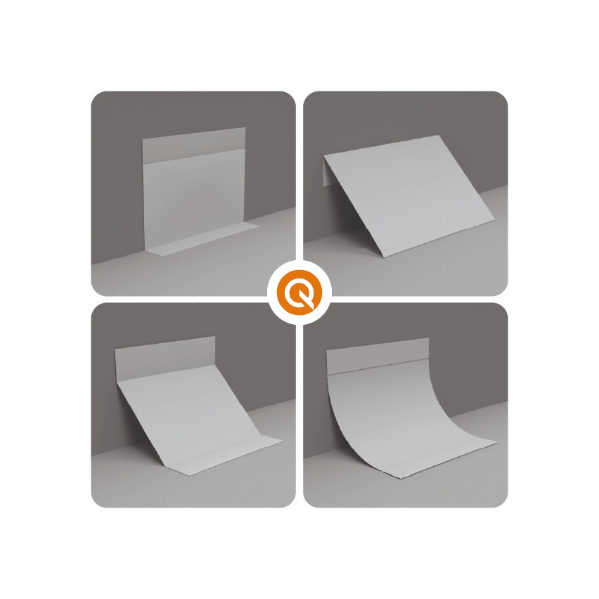 Vícefunkční PVC lišta 6in1 – samolepicí dokončovací panel, tmavě šedá