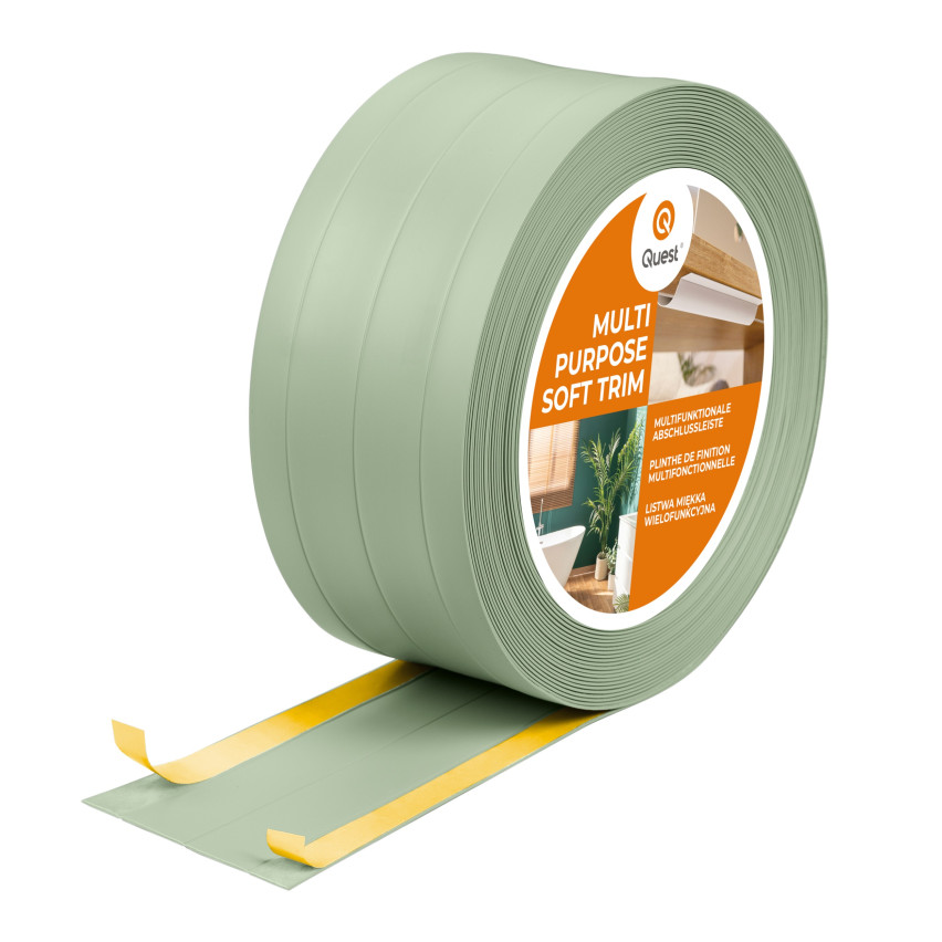Multifunctionele PVC-Lijst 4in1 – Zelfklevend Afwerkpaneel, Lichtgroen