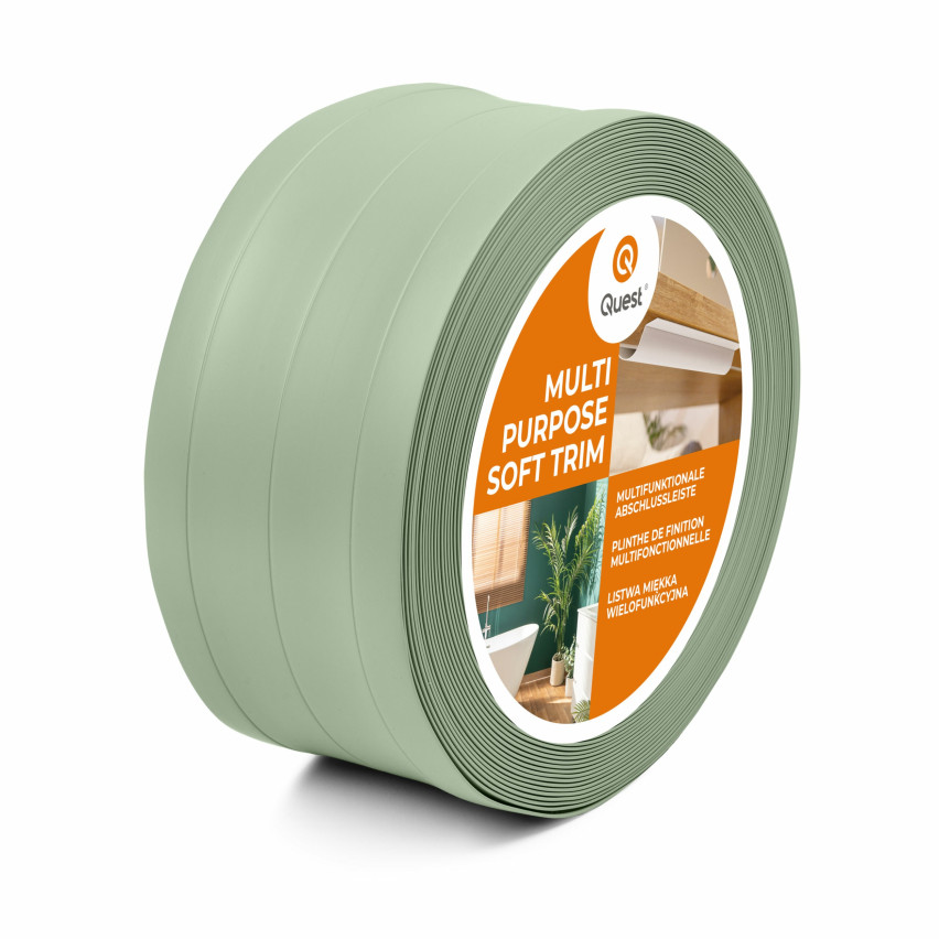 Multifunctionele PVC-Lijst 4in1 – Zelfklevend Afwerkpaneel, Lichtgroen