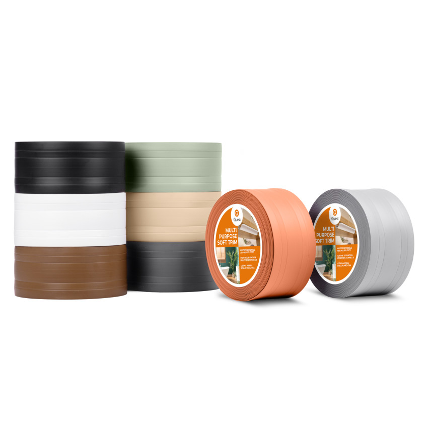 PVC Multifunctionele Lijst 2in1 – Zelfklevend Afwerkpaneel, 110Mm, Grijs