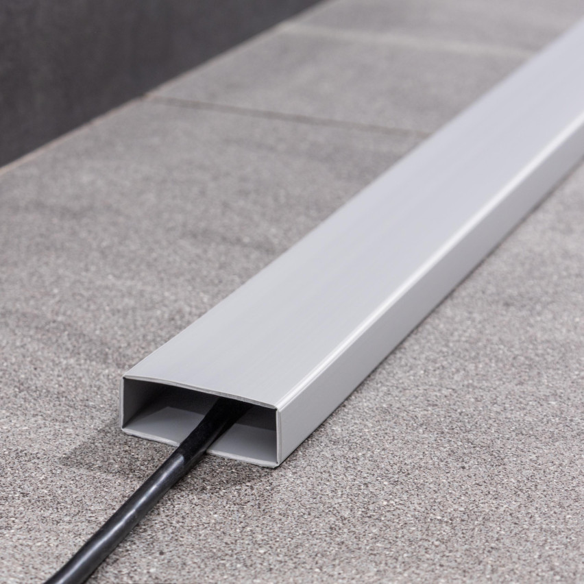 PVC Multifunctionele Lijst 2in1 – Zelfklevend Afwerkpaneel, 110Mm, Grijs