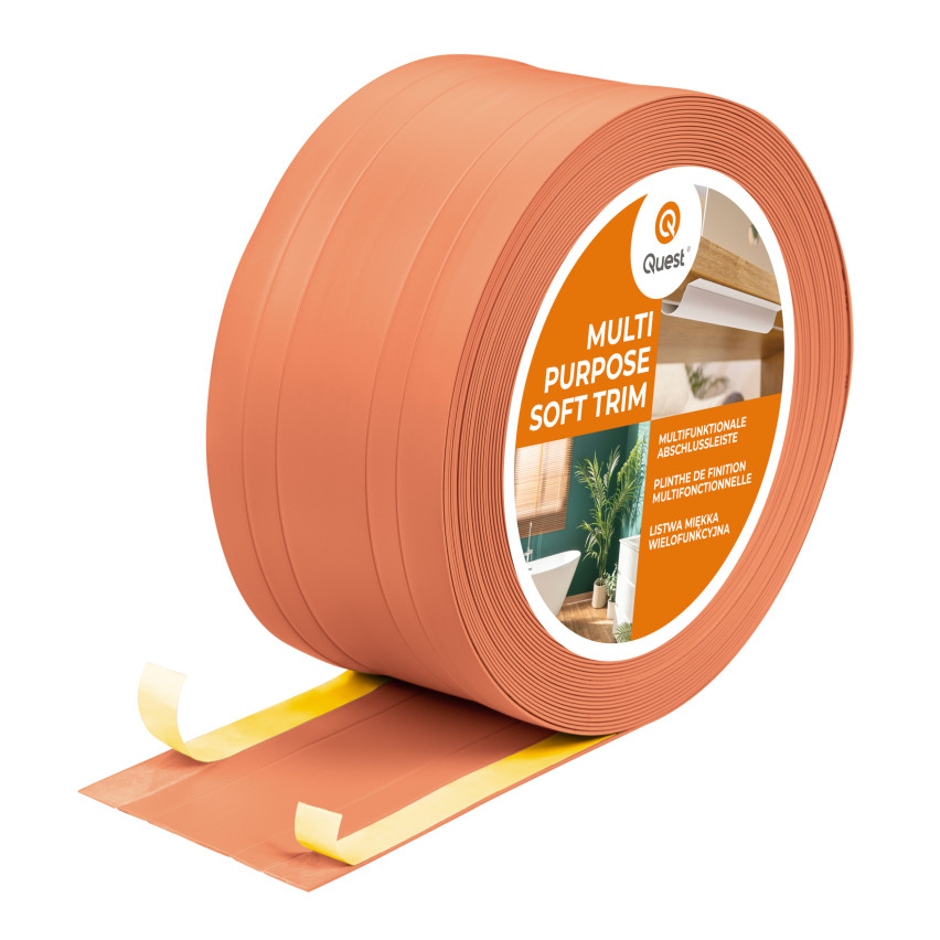 PVC Daugiafunkcinė Juostelė 2in1 – Lipni Apdailos Plokštė, 110Mm, Plytinė