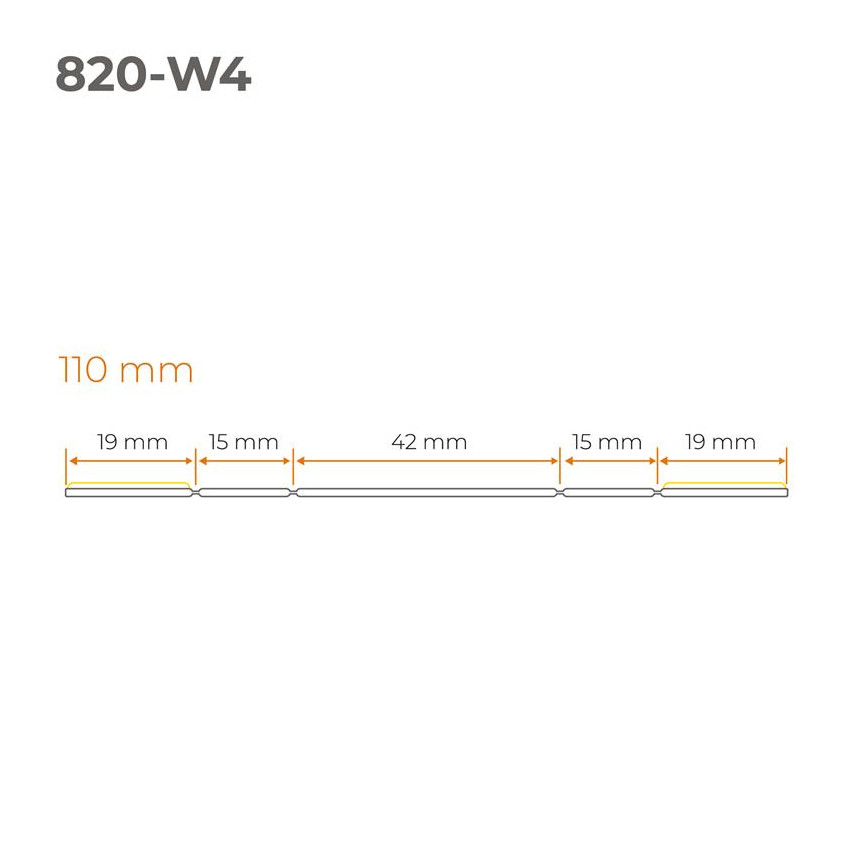 Battiscopa di finitura W4 in PVC 2 in 1 110 mm, autoadesivo, coprente, battiscopa flessibile per pavimenti e pareti, sabbia
