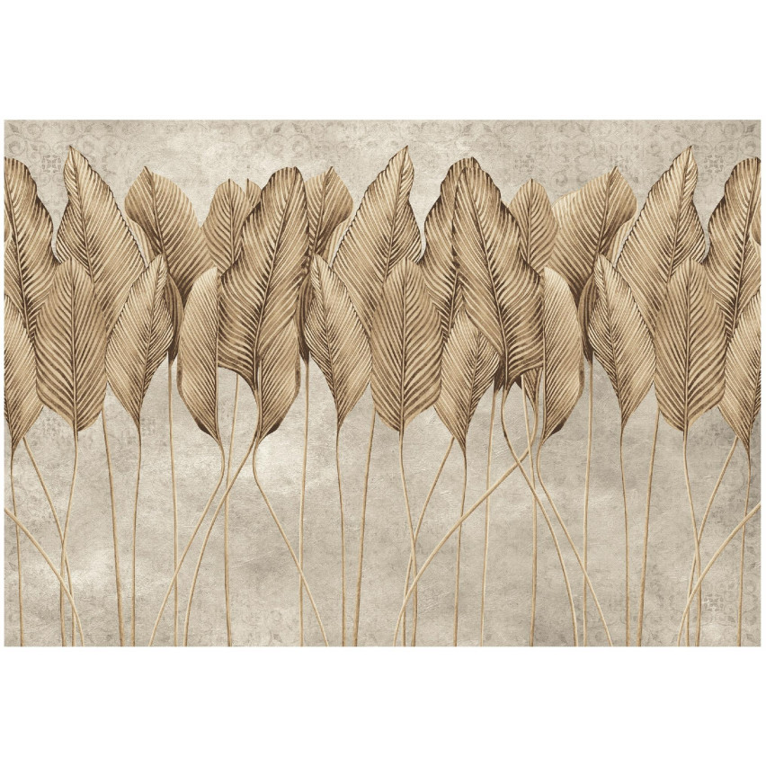 nástenná maľba perie list 3D betón pre obývaciu izbu nástenná maľba 150x105