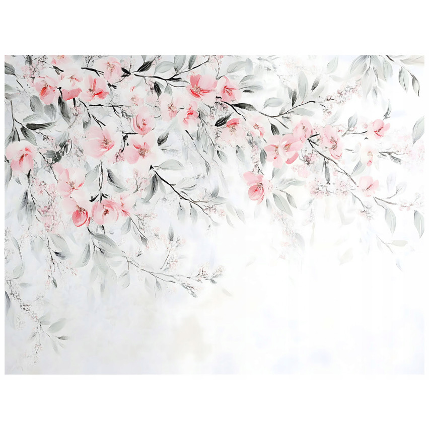 tapety čerešňové kvety zelené listy pre obývaciu izbu spálňa tapety 150x105