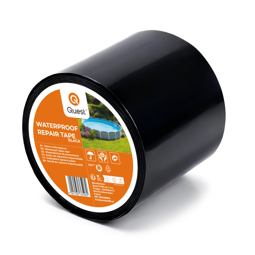 Těsnicí butylová páska, opravná páska, 100mm/3m, černá