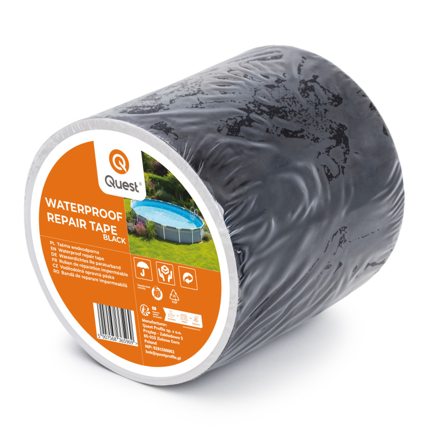 Těsnicí butylová páska, opravná páska, 100mm/3m, černá