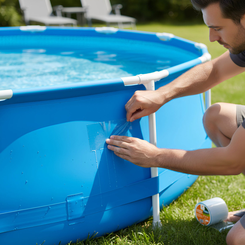 Těsnicí butylová páska, opravná páska, 100 mm/3 m, průhledná