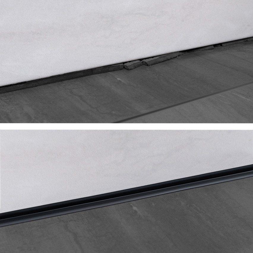 Tira de acabamento em PVC bege, autoadesiva, elástica, fita decorativa macia