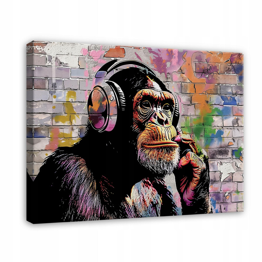 BANKS MAPA GRAFFITI STREET ART MODERN ON WALL PLATE 120x80
