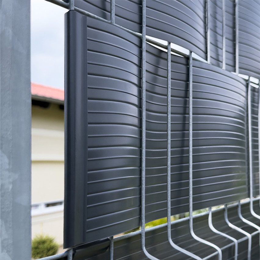 Skava paneļa lentes stiprināšanai - žoga lente, pelēka