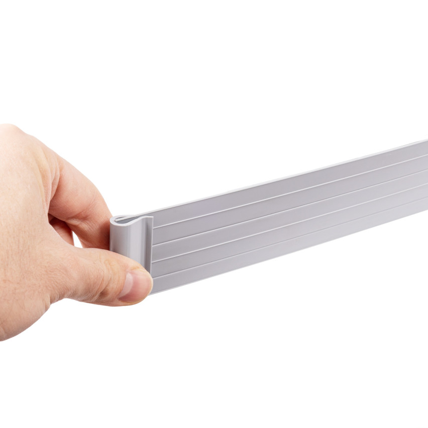 Skava paneļa lentes stiprināšanai - žoga lente, pelēka