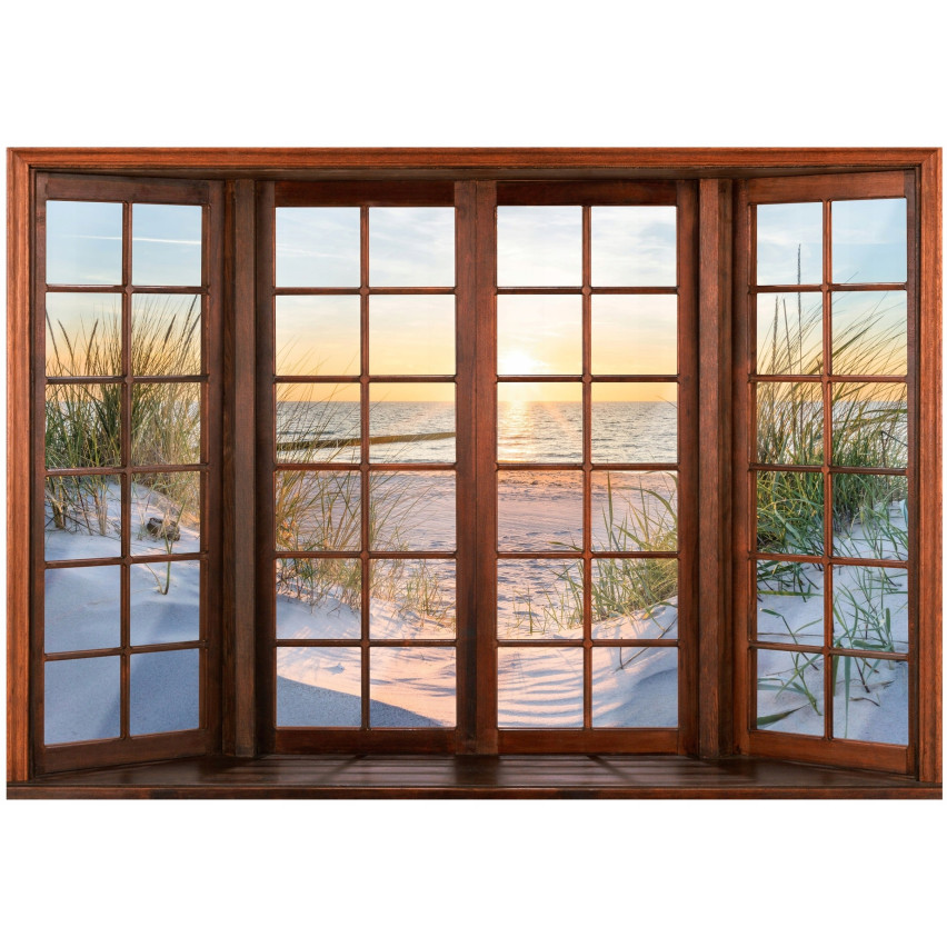 Papel pintado 3D foto mar playa para el papel pintado salón 250x175