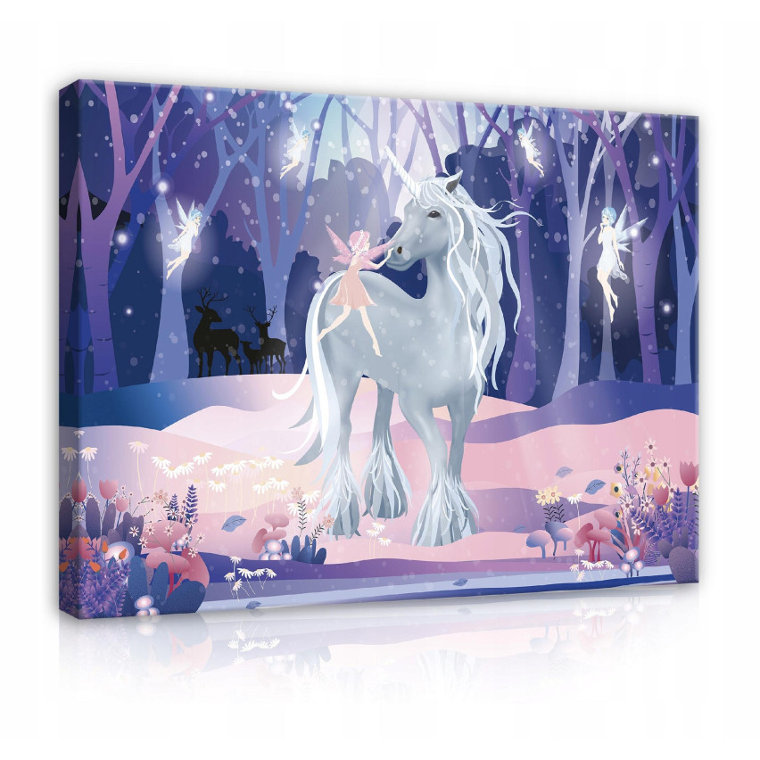 Image FOR CHILDREN'S ROOM Unicorn Canvas 120x80