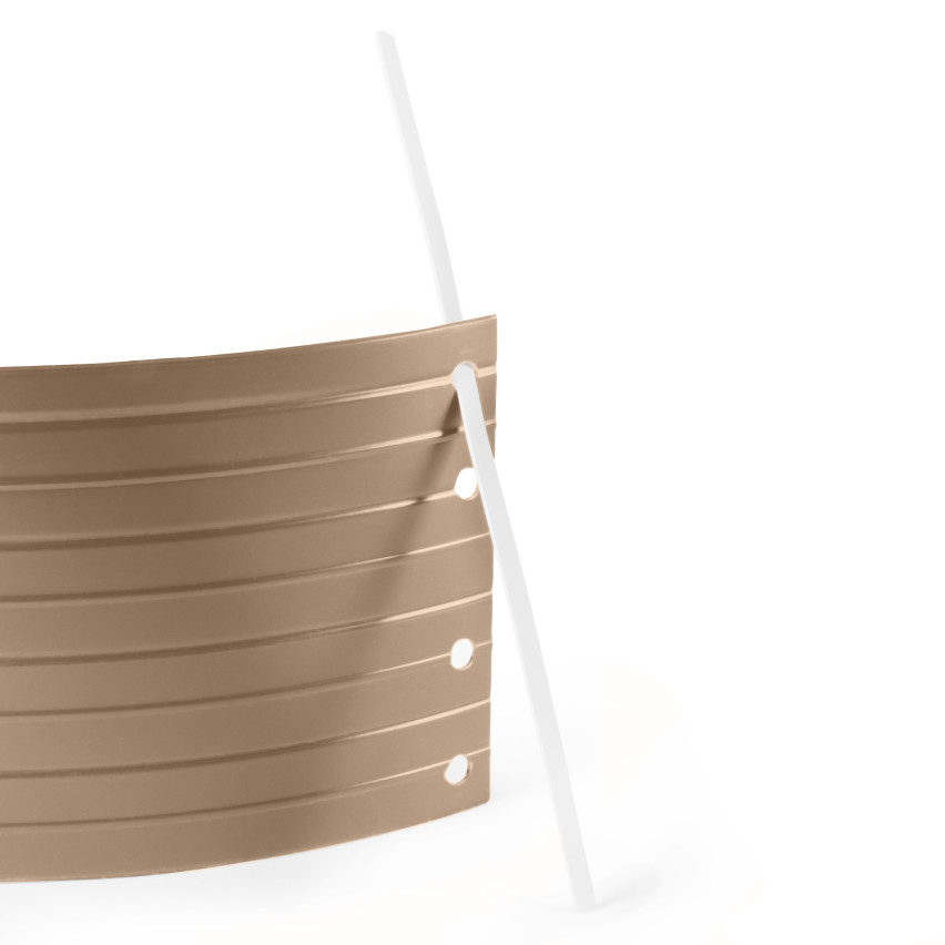 Anel de irrigação de PVC pote para tomate e outros vegetais, bege