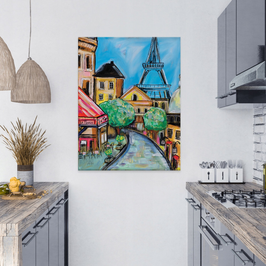 Image Paris Eiffel Tower For Bedroom Canvas 120x80