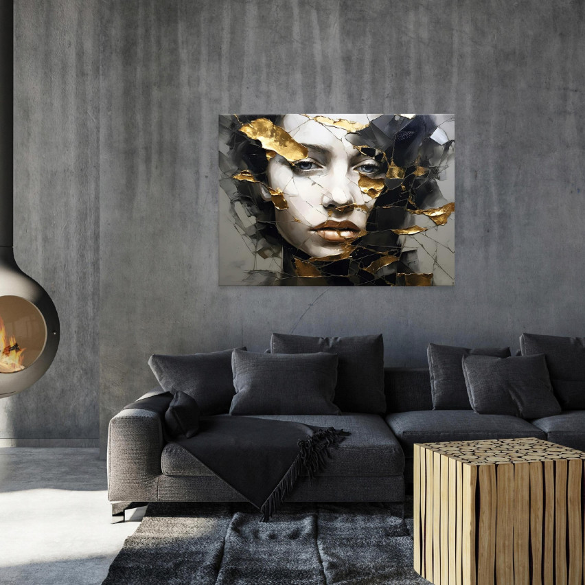 Imagem Rosto de mulher ABSTRAÇÃO Moderno 120x80