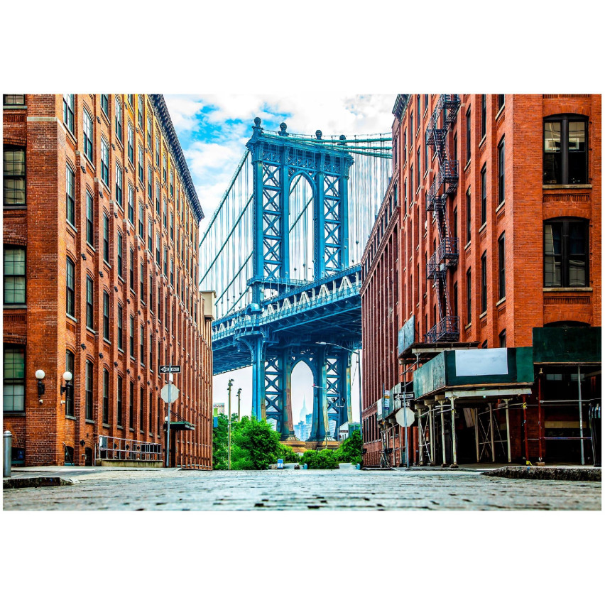 PHOTOTAPET 3D CITY BUILDINGS MOUNTAINS FOR THE SITTING ROOM WALLPAPET 150x105