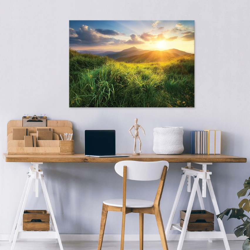 Image LANDSCAPE OF MOUNTAINS NATURE On Canvas 60x40