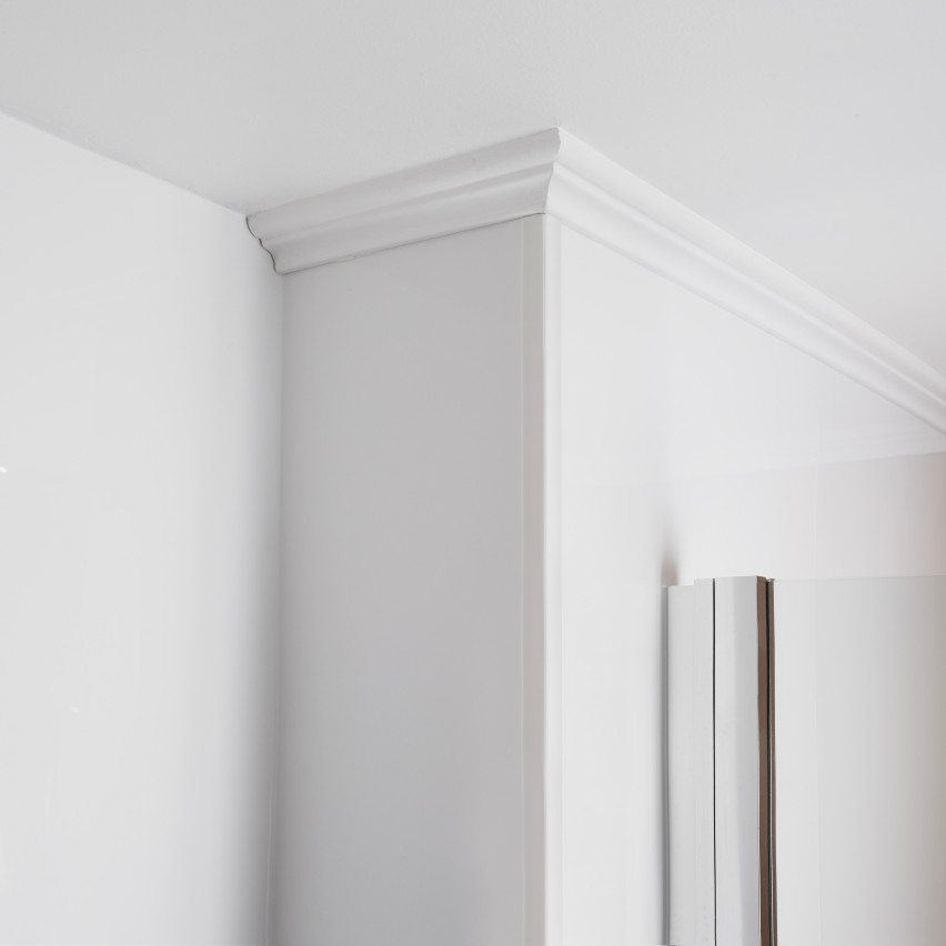 Mäkká samolepiaca lišta 10x10mm pre kuchyňu a kúpeľňu Ohýbanie PVC tesniacej pásky Páska na utesnenie spojov biela 5m