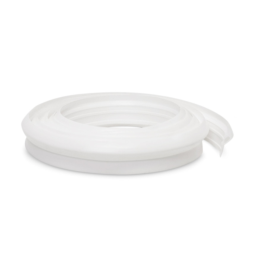 Vensterbankafdichting PVC, Afdichtingsprofiel, afdichtings strip, 1 m, wit