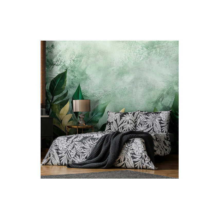 PHOTOTOTAPET GREEN LEAVES NATURE SITTING ROOM FLIZELINE TAPE 250x175