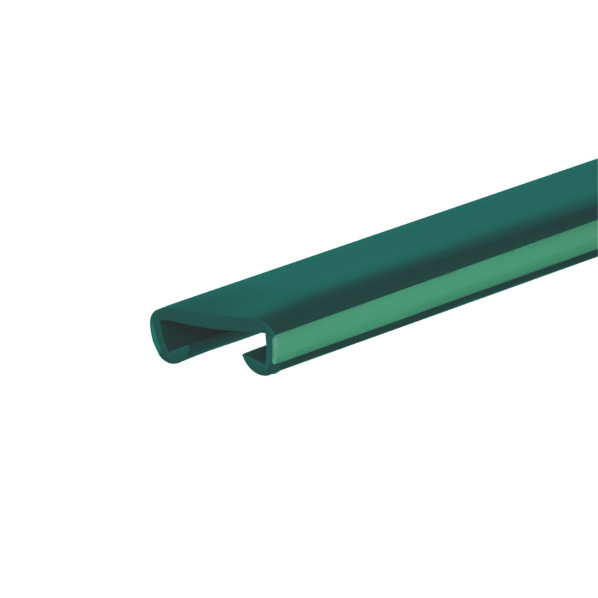 PVC handrail FOTO, railing, 40x8mm, green, 1m
