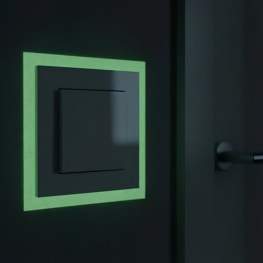 Tira de PVC fotoluminiscente autoadhesiva, cinta de seguridad luminosa en la oscuridad, blanca, 30 mm, 5 m