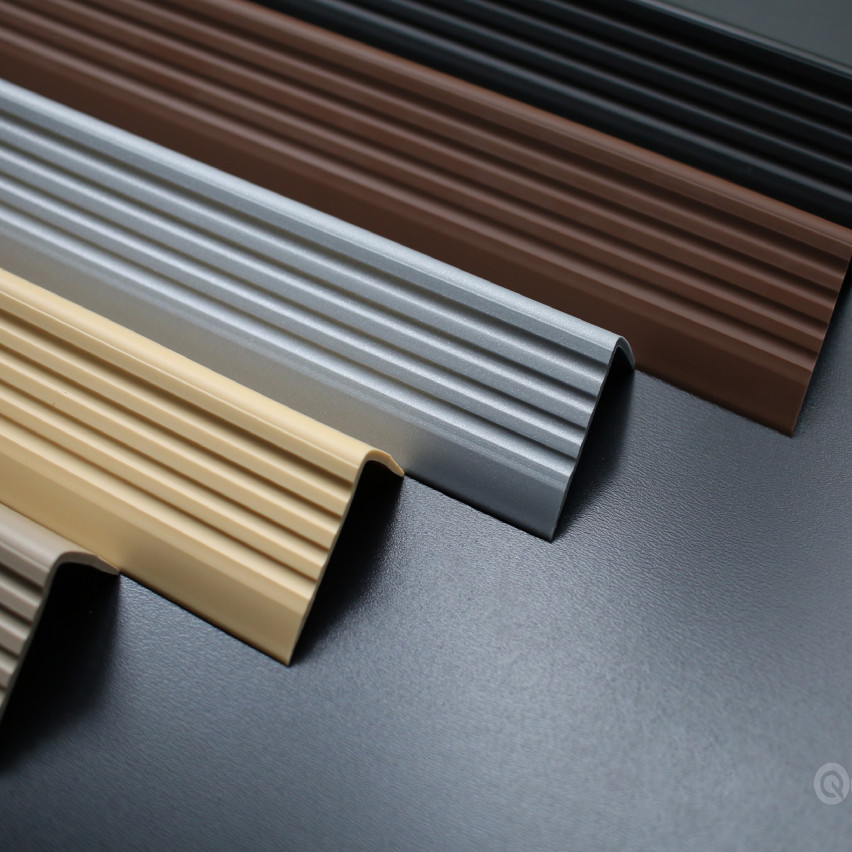 Non-slip stair nosing, 50x42mm, 150cm, beige