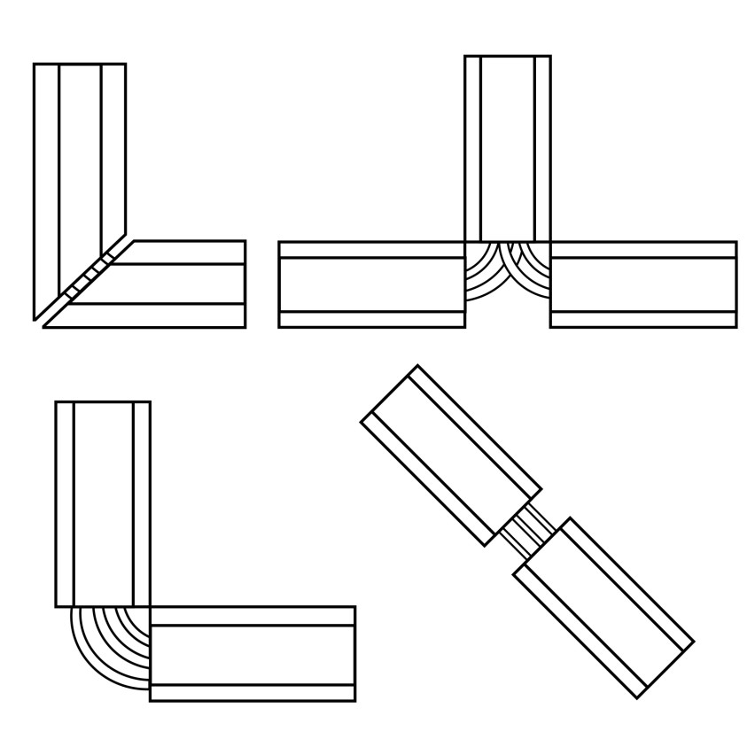 Káblové žľaby z PVC - 200 cm, lichobežníkové, sivé