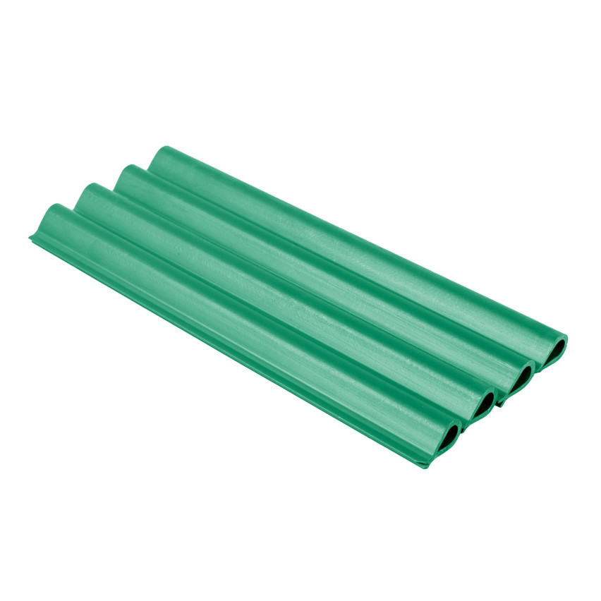Clip for fixing panel strip - fence tape, green